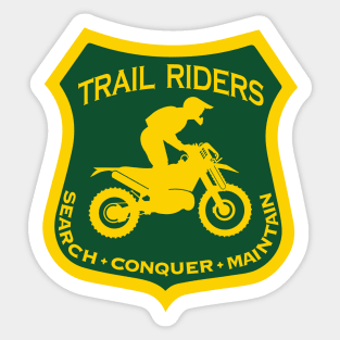 Trail Riders Search•Conquer•Maintain-Chainsaw Sticker